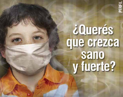 Uruguay 2008 ETS children - second hand smoke, harmful for children